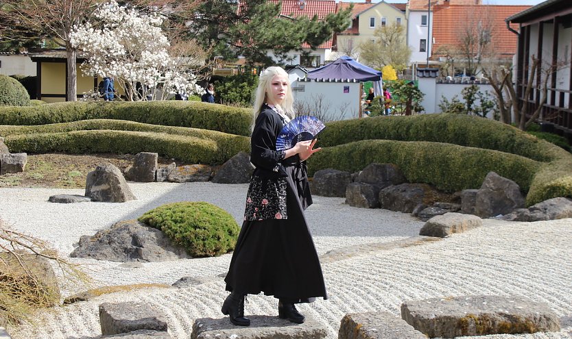 Exotische Schönheiten im Japanischen Garten (Foto: oas)