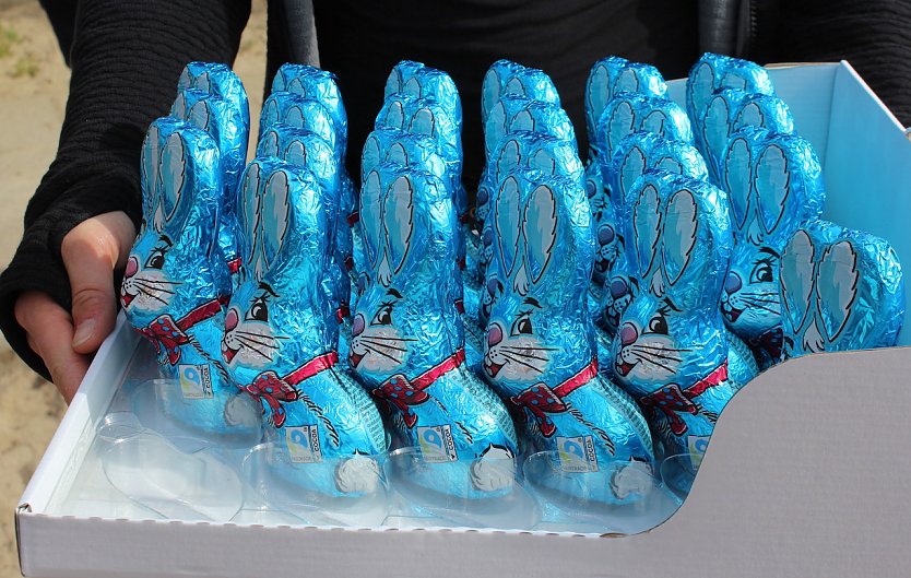 Mehr als Zweitausend leckerer Hasen gingen an die Kindergärten Nordhausens (Foto: oas) Mehr als Zweitausend leckerer Hasen gingen an die Kindergärten Nordhausens (Foto: oas)