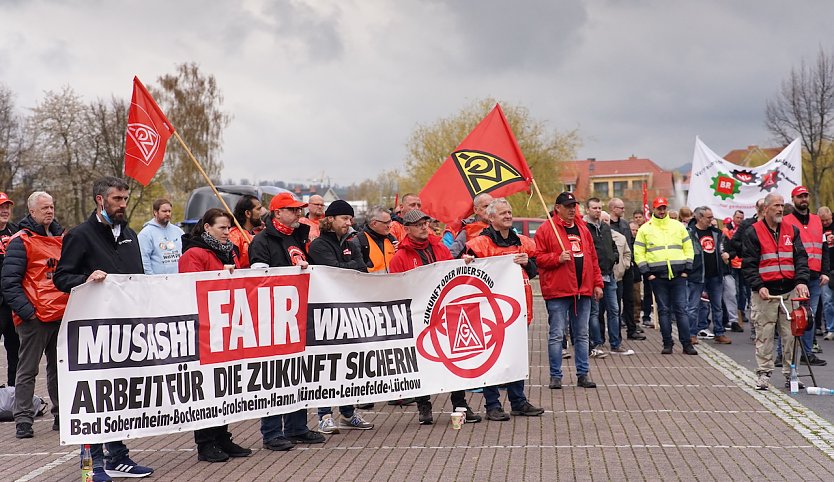 Streik heute bei MUSASHi (Foto: IG Metall)