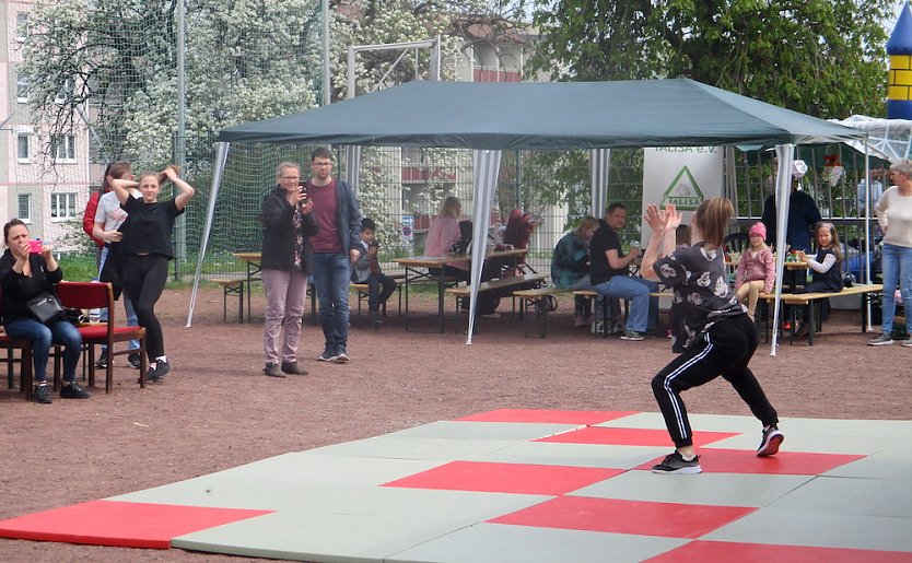 Tanzeinlage beim Familienfest in Bad Langensalza (Foto: M.Fromm)