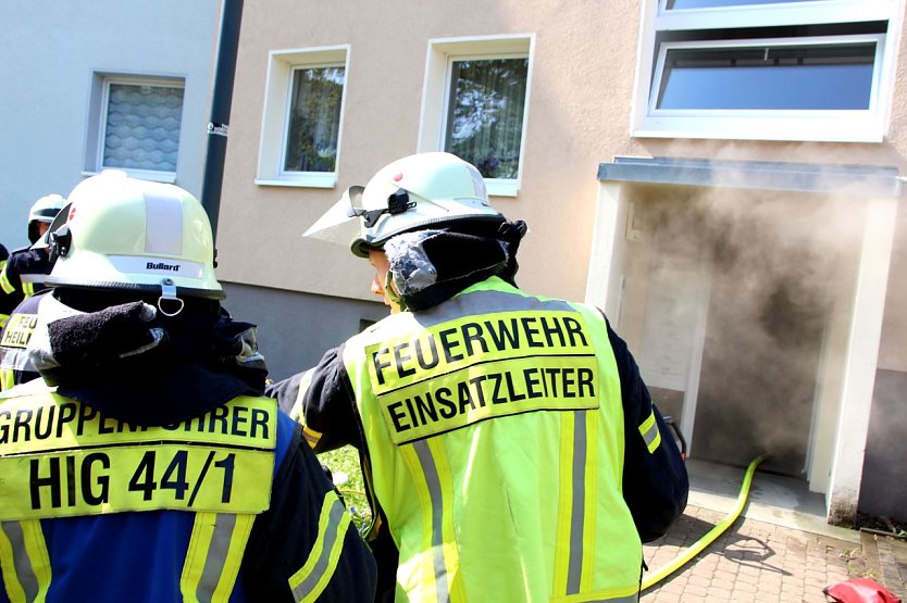 Brand am Felgentor (Foto: Feuerwehr Heiligenstadt)