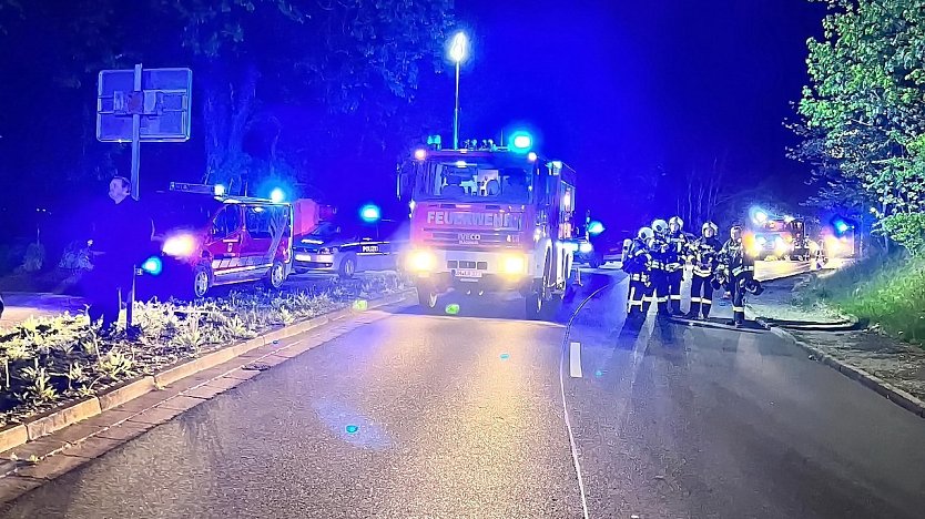 Brand in Schlotheim (Foto: Feuerwehr Obermehler/Silvio Dietzel)