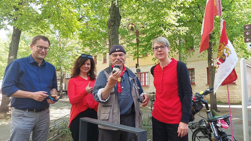 Der Hanse-Radler-Hans in Mühlhausen (Foto: Stadtverwaltung Mühlhausen)