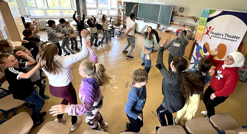 Interaktives Theater in der Grundschule Hohenebra (Foto: Grundschule Hohenebra)