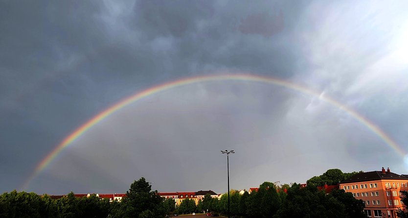 Regenbogen über Nordhausen (Foto: P.Blei)