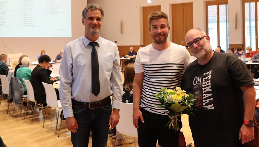 v.l.n.r.: Oberbürgermeister Kai Buchmann, der Vorsitzende der Schiedsstelle Sascha Wedler, sein Stellvertreter Heiko Siebert (Foto: Stadtverwaltung Nordhausen)