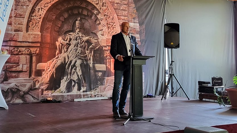 Vorstand Peter Herbst bei seiner Begrüßung (Foto: privat)