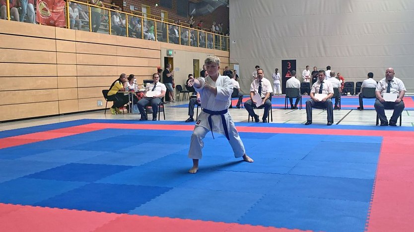 Nico Reim stand am Ende ganz oben auf dem Treppchen (Foto: Karate Do Kwai)