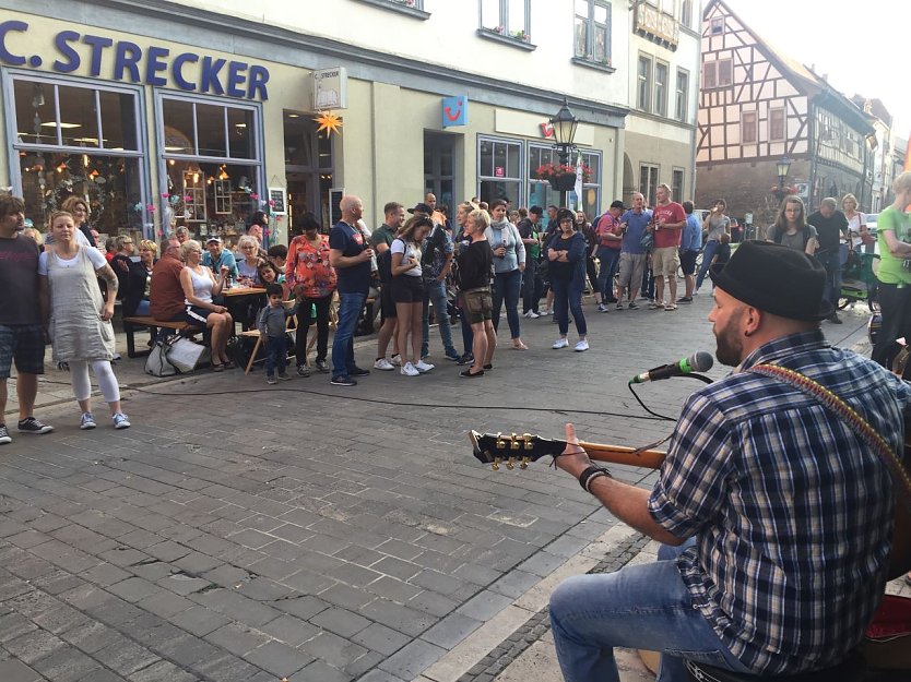 Steve Rettelbusch bei der Marienkirche zum Fest der Musik 2019 (Foto: Stadtverwaltung Mühlhausen)