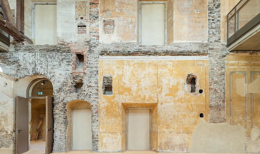 Welche Geschichte hat das Denkmal zu erzählen?  Thema des Workshops auf Schloss Schwarzburg (Foto: IBA Thüringen, Thomas Müller)