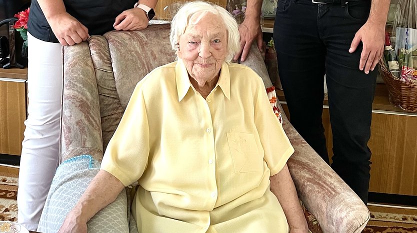 Gerda John wurde gestern 100 Jahre alt (Foto: Stadtverwaltung Nordhausen)