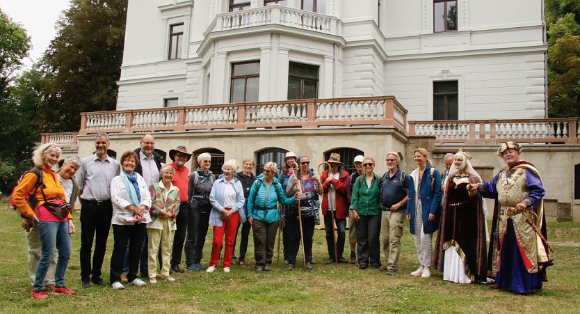 Im Park Hohenrode wurden die Pilger heute begrüßt (Foto: agl)