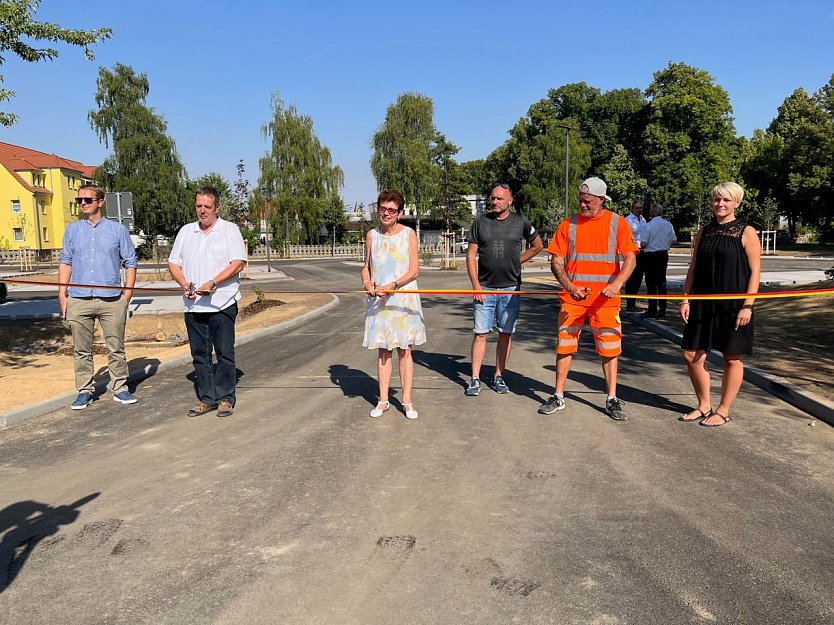 Der neue Parkplatz an der Heyeröder Landstraße in Mühlhausen ist freigegeben    (Foto: Stadtverwaltung Mühlhausen)