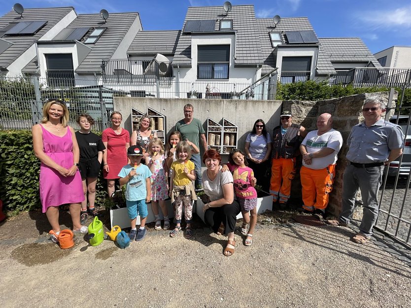 Die Kinder des "Domschlösschens" haben im Garten der Flohburg ein neues Projekt angepackt (Foto: Stadtverwaltung Nordhausen)