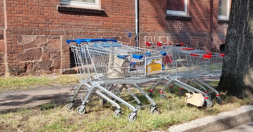 Einkauf in Nordhausen im Juli 2022 (Foto: privat)