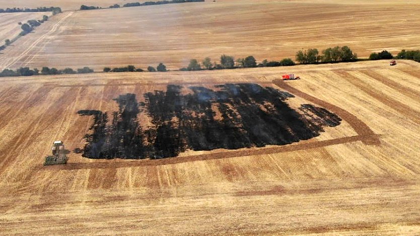 Flächenbrand bei Großfurra (Foto: S.Dietzel)