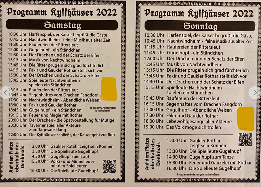 Programm (Foto: Stadt)