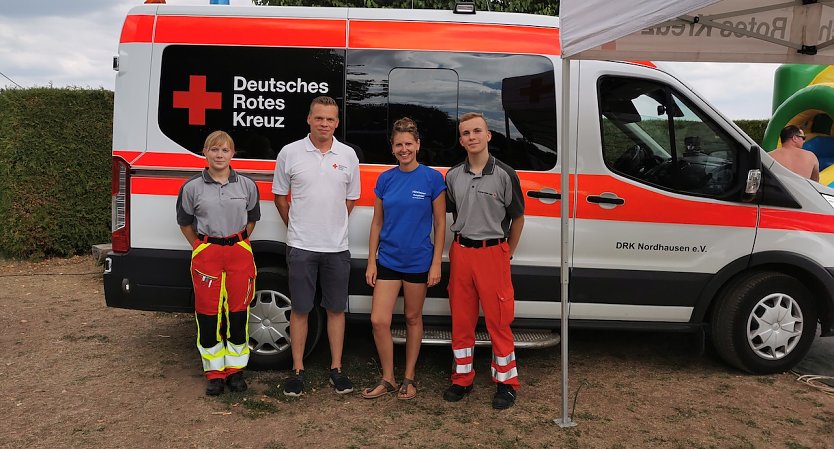 von links: Stefanie Müller, Stephan Druselmann, Nadja Pflug, Sebastian Armin Müller (Foto: DRK)