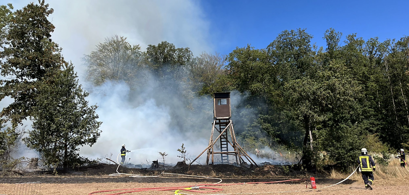 Feuerwehreinsatz bei Urbach (Foto: Silvio Dietzel)