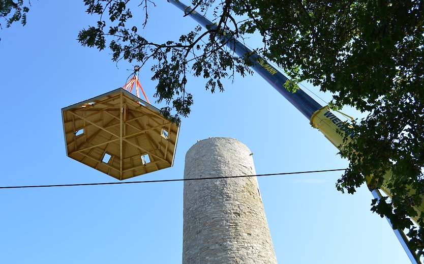 Burgturm in Straußberg bekommt neues Dach (Foto: Stadtverwaltung Sondershausen)