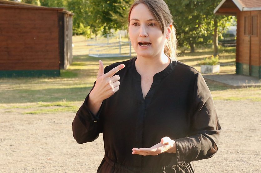 Staatssekretärin Katharina Schenk ist sich sicher, dass die SPD ein "progressives Bündnis" im Freistaat anführen könne (Foto: agl)