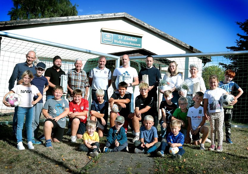 SV Einheit 90 Wolkramshausen freut sich über zwei Jugendfußballtore (Foto: Madlen Steurer)