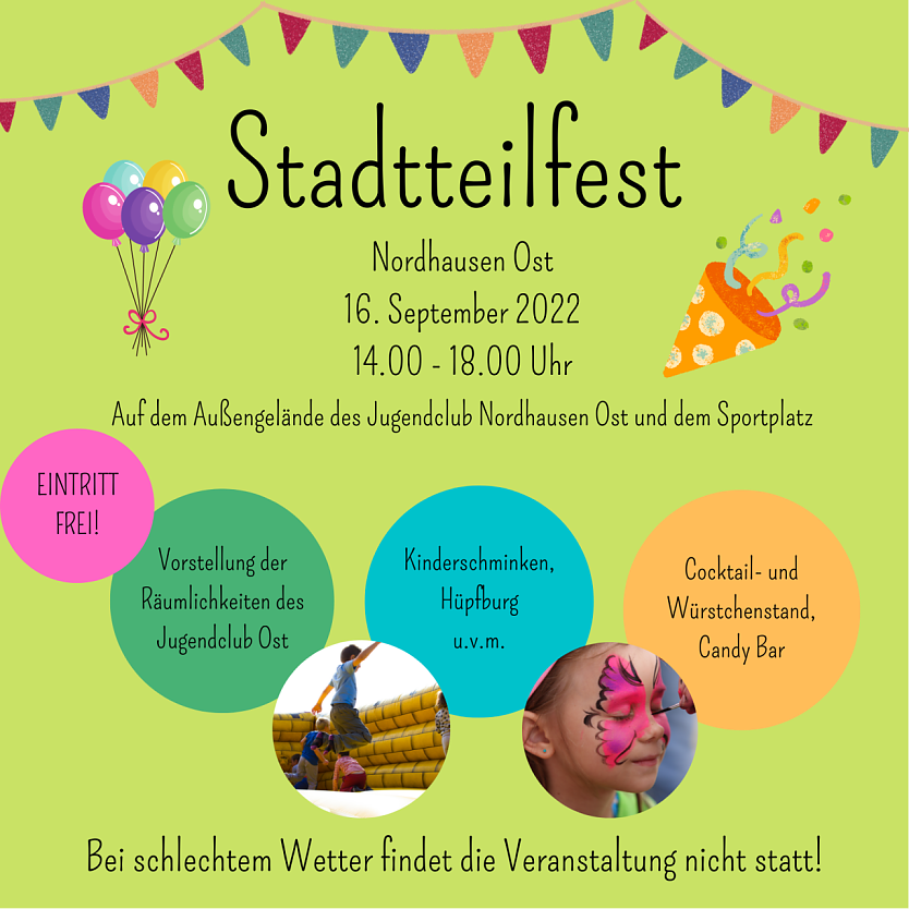 Stadtteilfest in Nordhausen Ost (Foto: Kreisjugendring Nordhausen)