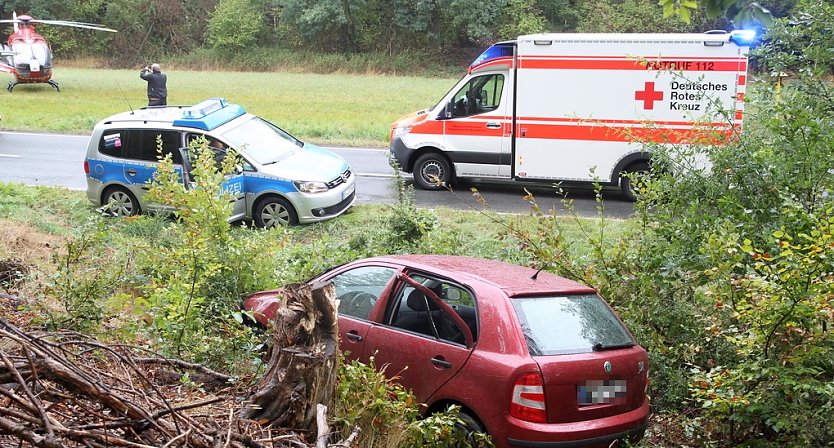 Unfall bei Werther heute Nachmittag (Foto: S.Dietzel)