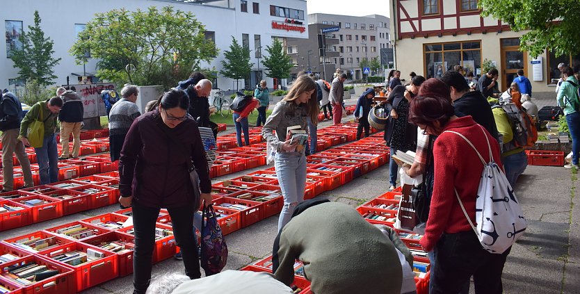 Auf dem letzten Büchermrkt (Foto: F.Tuschy)