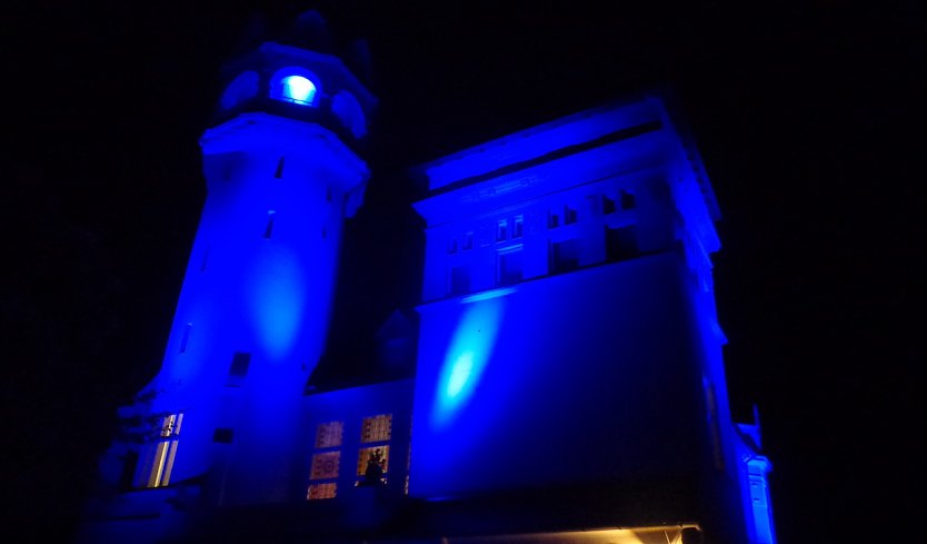 Spektakuläre Illumination gestern Abend zur Ausstellungseröfnung (Foto: HG Backhaus)