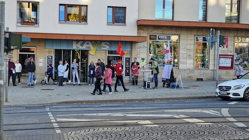 Antifaschistische Demo in Nordhausen (Foto: nnz)