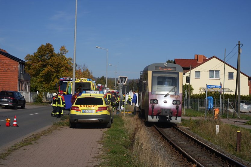 Schwerer Unfall in Niedersachswerfen (Foto: Sven Tetzel)