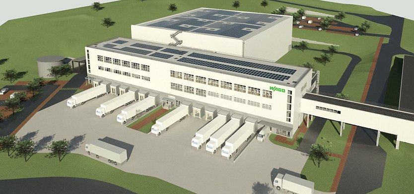 Modell des neuen WAGO Zentrallagers in Sondershausen (Foto: WAGO)