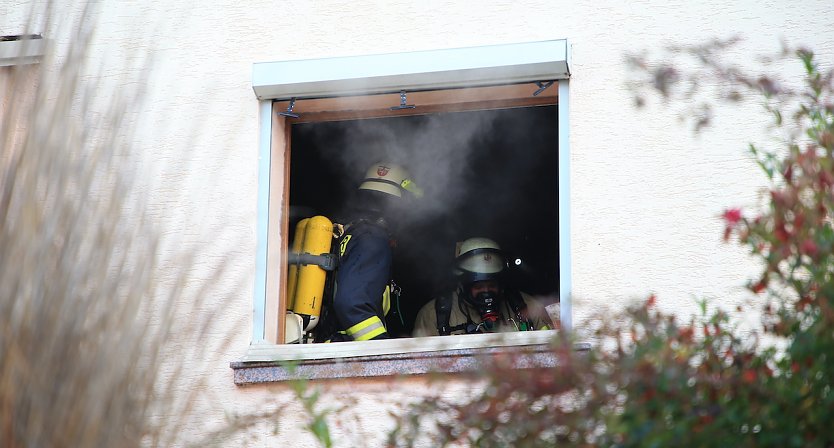 Wohnungsbrand heute Vormittag in Sondershausen (Foto: Silvio Dietzel)
