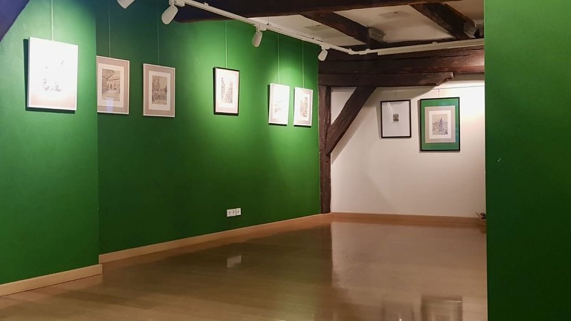 Ausstellung im "Grünen Salon" der Flohburg (Foto: Stadtverwaltung Nordhausen)