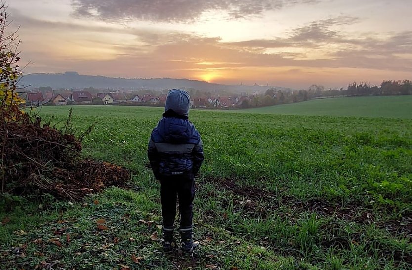 Sonnenaufgang, heute bei Nordhausen (Foto: nnz)