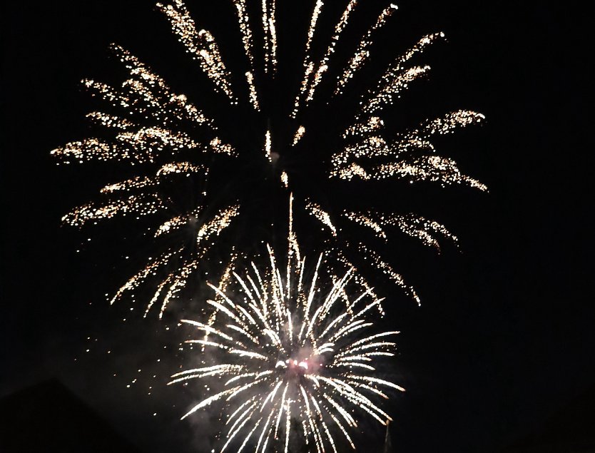 Feuerwerk auf dem Petersberg (Foto: Stadtverwaltung Nordhausen)
