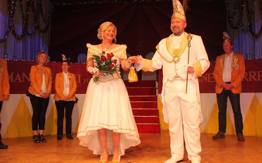 Bewerben sich als Landesprinzenpaar: Prinz Mike I. Prinzessin Kerstin VI. vom SCC Gelb-Weiß Sondershausen Stockhausen (Foto: LTK)