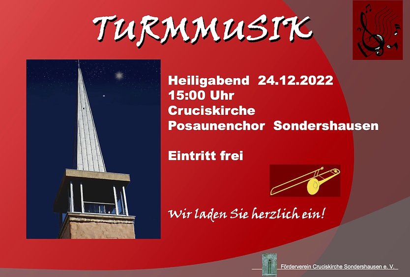 Endlich wieder Turmblasen in Sondershausen (Foto: Förderverein Cruciskirche )
