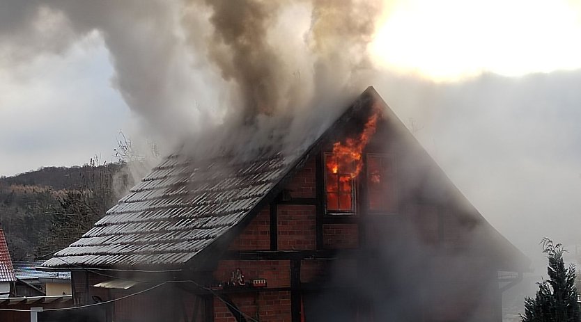 Feuer in Steigerthal (Foto: C. Wilhelm)
