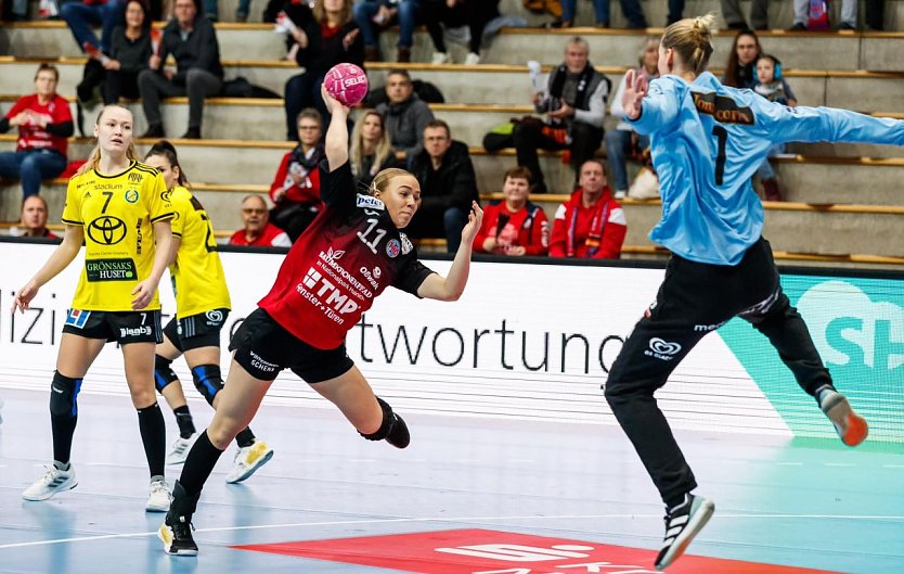 Am 22. Januar und 12. Februar wird es wieder internationalen Handball in der Nordhäuser Wiedigsburghalle zu sehen geben. (Foto: Thüringer HC/Steffen Prößdorf/StePro)