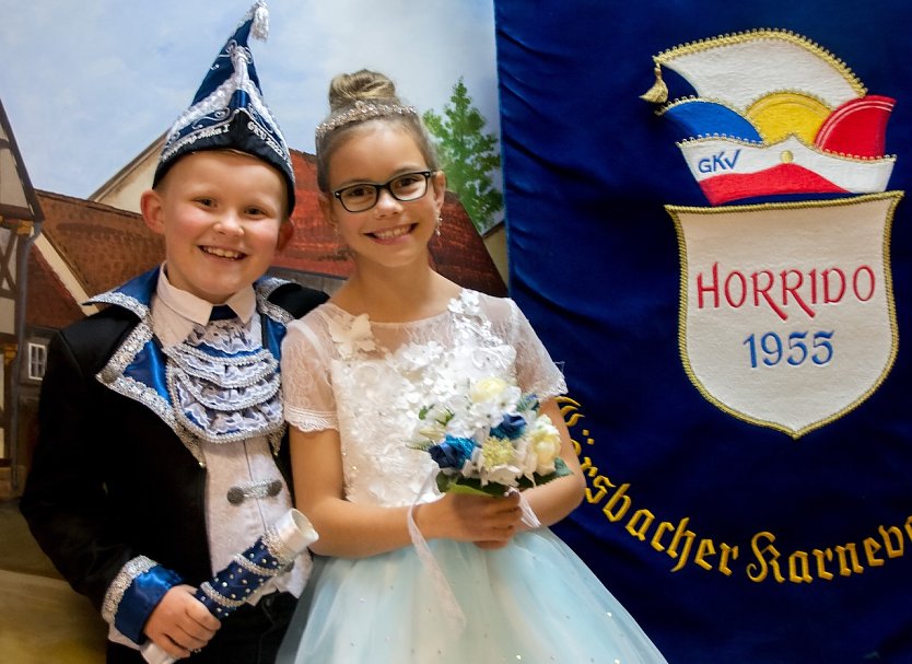 Kronprinz Mika I. und Prinzessin Frida I. - das Thüringer Landeskinderprinzenpaar (Foto: Dorit Steinecke)