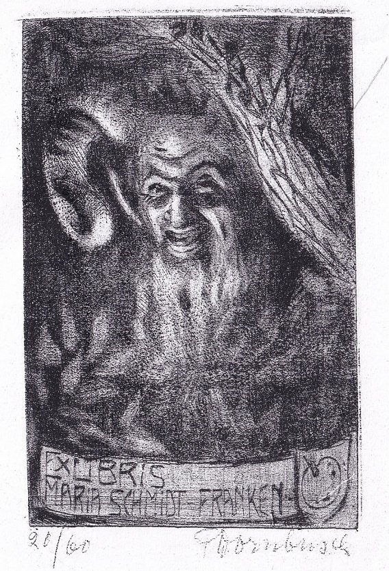 Friedrich Dornbusch, Exlibris Schmidt-Franken (Foto: Heidelore Kneffel)