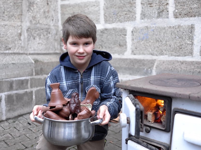 Adieu Weihnachtsmann, hallo Schokofrüchte (Foto: Kila)