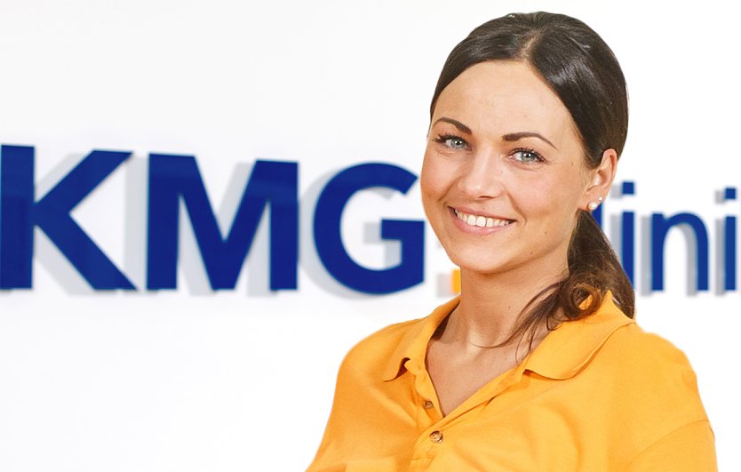 Julia Siebert ist die neue Leiterin der Physiotherapie im KMG Klinikum Sondershausewn (Foto: KMG Kliniken/ Thomas Leidig)