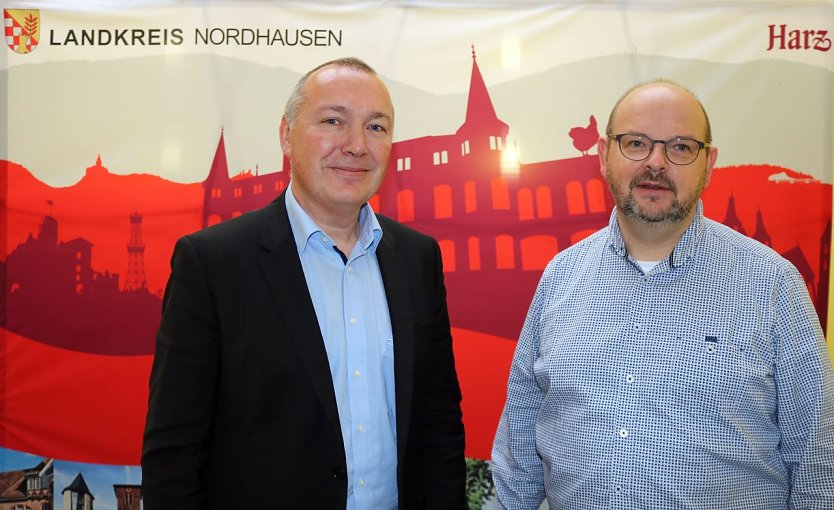 Zwei Neue im Amt - der 2. Beigeordnete Dirk Schimm und sein neuer Fachbereichsleiter Heiko Müller (Foto: Pressestelle Landratsamt)