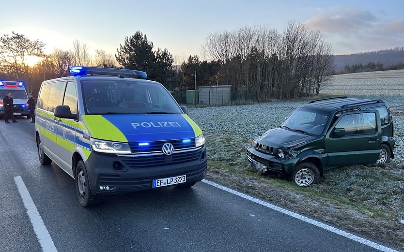 Unfall zwischen Groß- und Klienfurra (Foto: S.Dietzel)