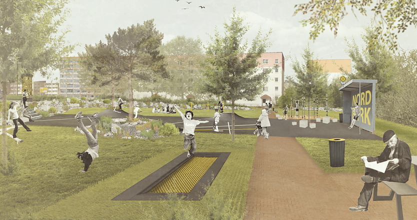 Konzeptgrafik für die Freizeitanlage "Nordpark" Nordhausen (Foto: Stadt Nordhausen)