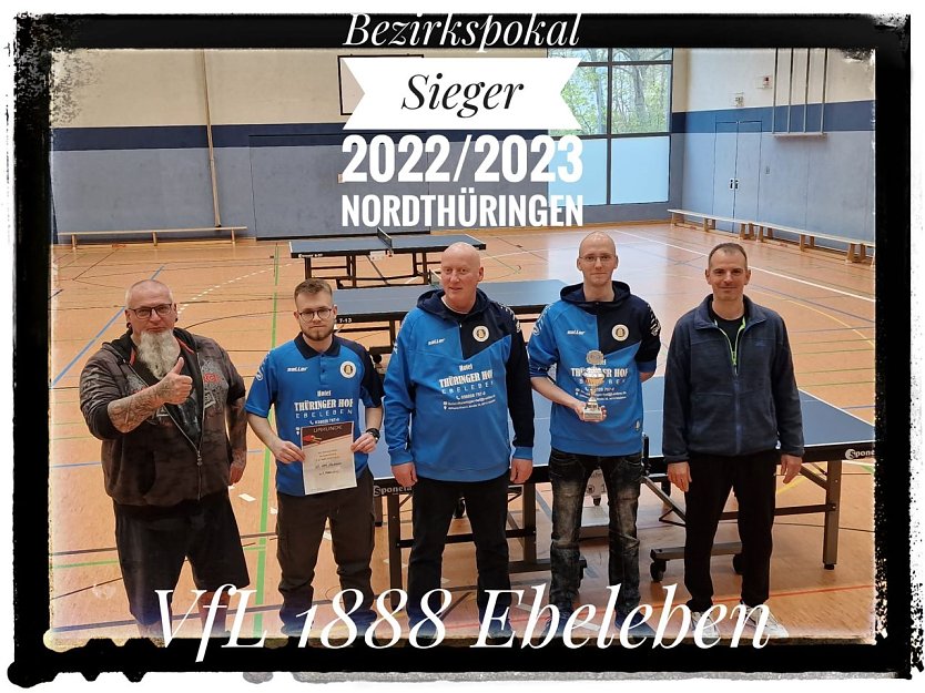 v.l.n.r.: Bert Bilke, Johann Atrat, Carsren Scherzberg, Mauel Gaßmann, Daniel Schuchardt (Verantwortlicher Pokalmeisterschaften TTTV Nord) (Foto: Bert Bilke)
