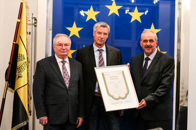 v.l.n.r. Witold Lulaj, Volker Beck, Werner Hütcher (Foto: Landratsamt Nordhausen)